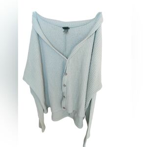 COPY - Teal and turquoise wild fable thin button up cardigan size xs